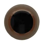  Dierenoogjes 06 mm - veiligheidsoogjes (bruin) - tube van 64 stuks