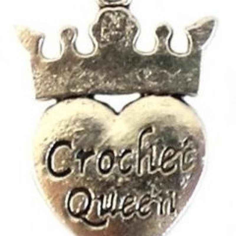  Bedeltje 'Crochet Queen' - tube met 78 stuks