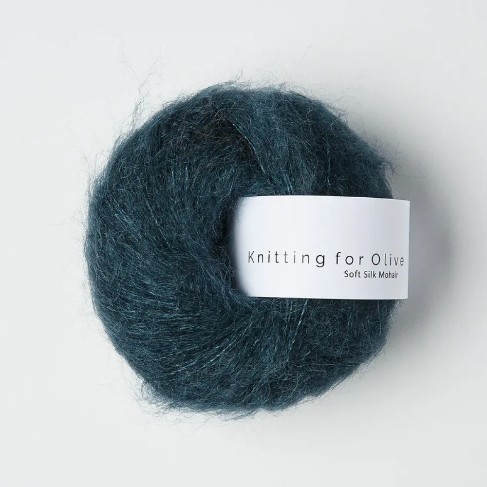 Soft Silk Mohair - deep petroleum blue