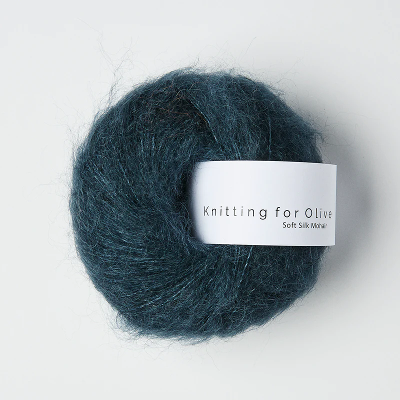 Soft Silk Mohair - deep petroleum blue