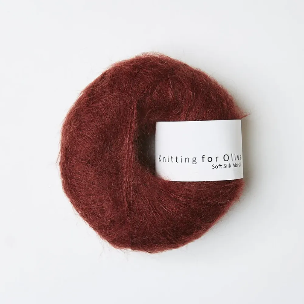 Soft Silk Mohair - claret
