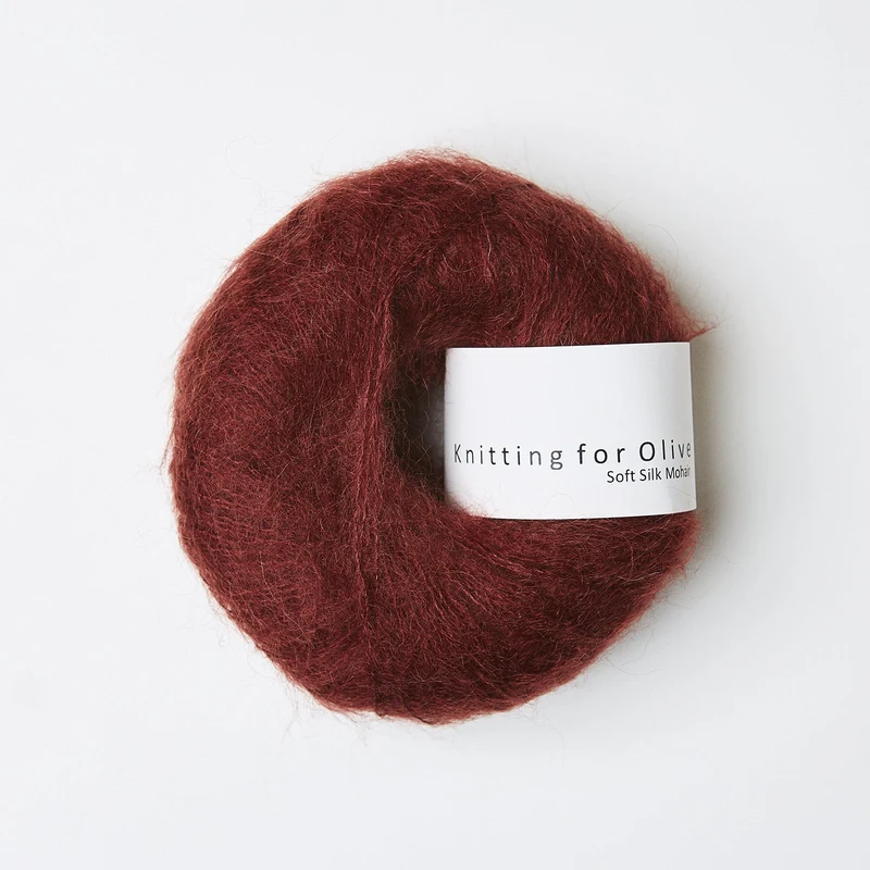 Soft Silk Mohair - claret