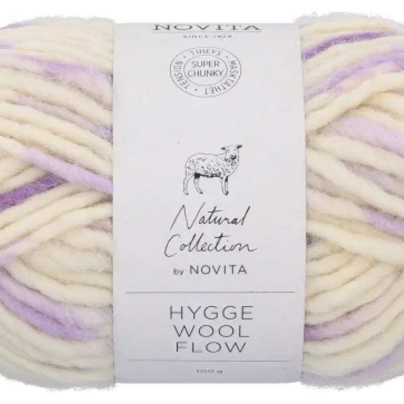  Hygge Wool Flow 944 black current - OP = OP 9 stuks