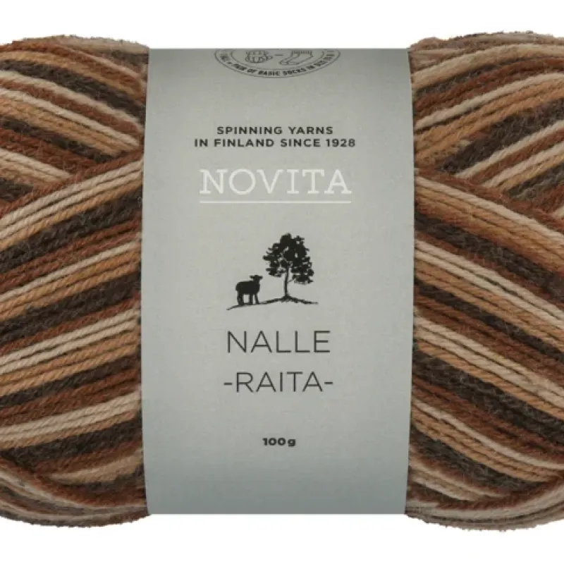  Nalle Raita 8211 roots - kousenpakket 2 stuks