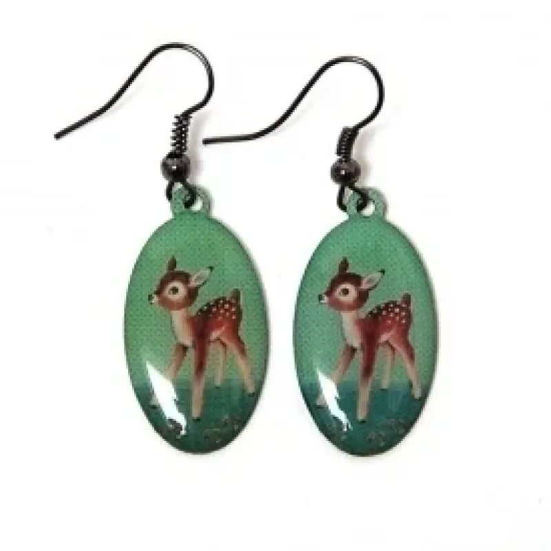  Bambi vintage oorhangers 