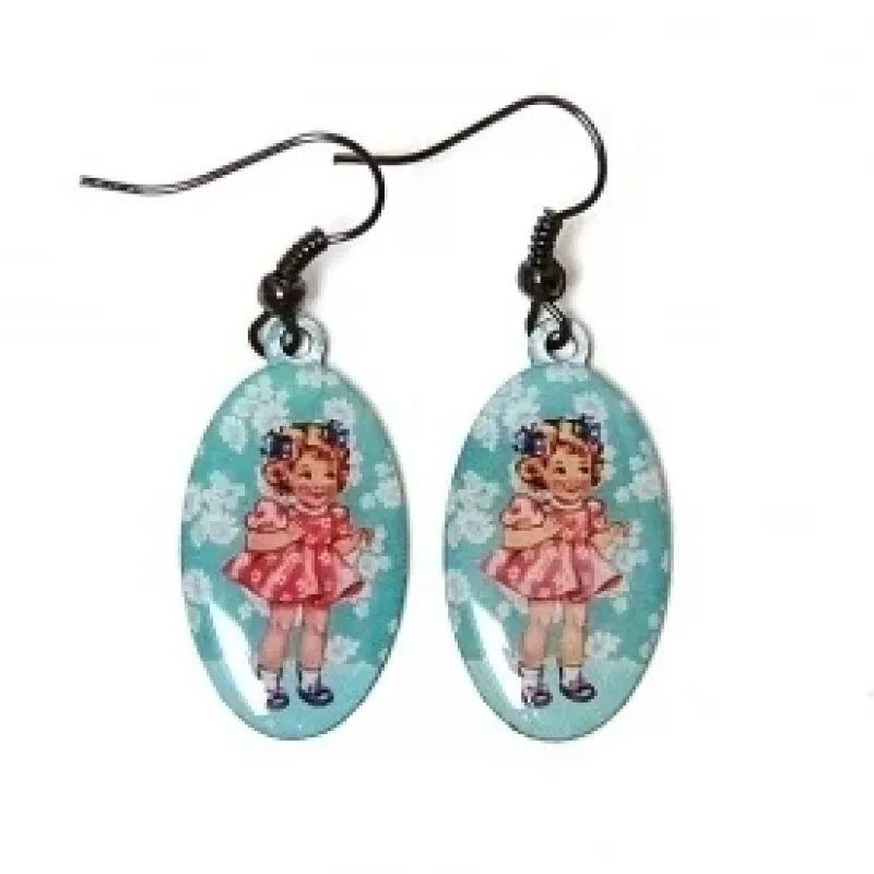  Pretty doll oorhangers